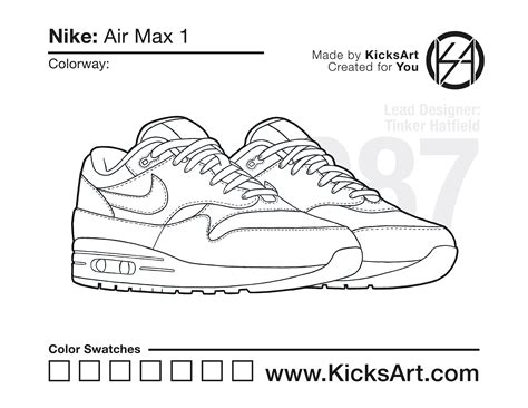 nike air max 1 tekening